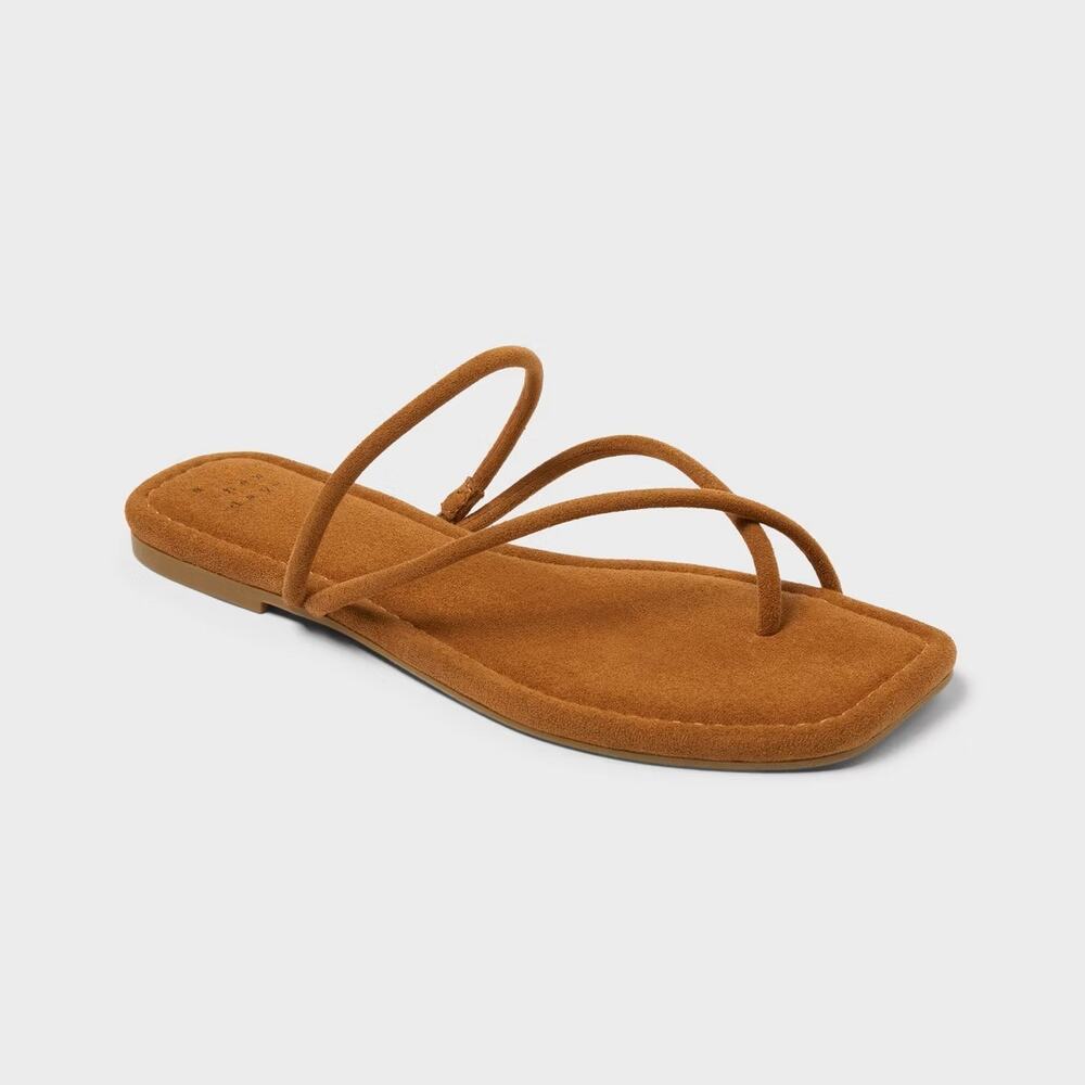 Women’s Ainsley Slide Sandals - A New Day - Brown
